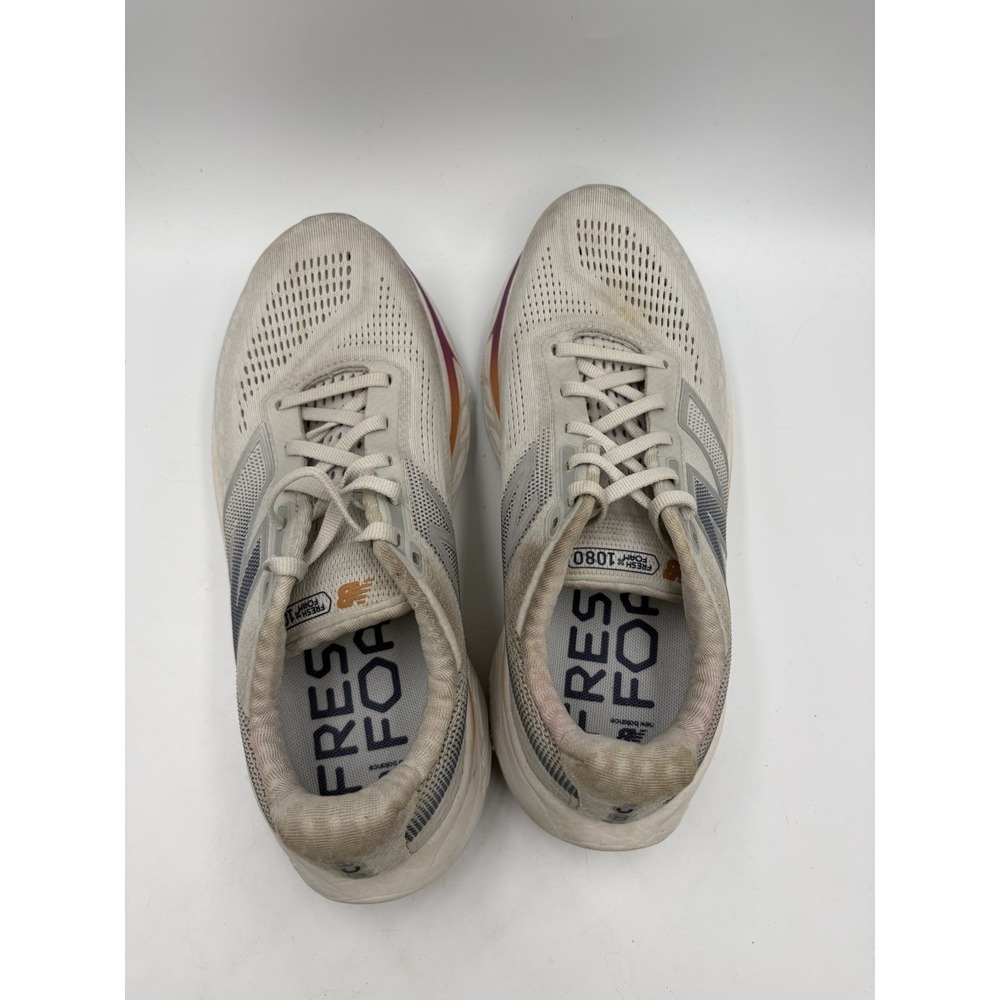 New Balance Fresh Foam X 1080 v14 Womens Ivory Running Sneakers Size 9 - Picture 5 of 16